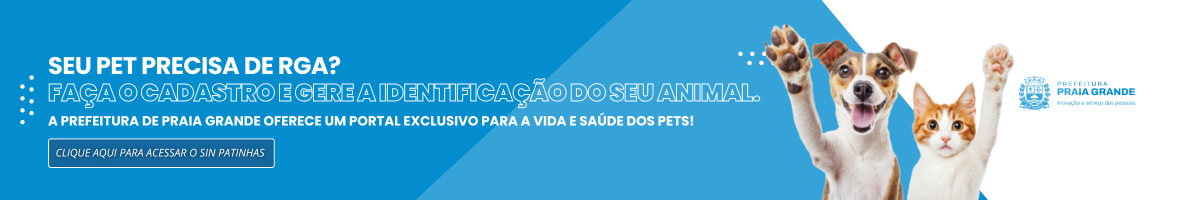 Banner informativo sobre o Registro Geral Animal.